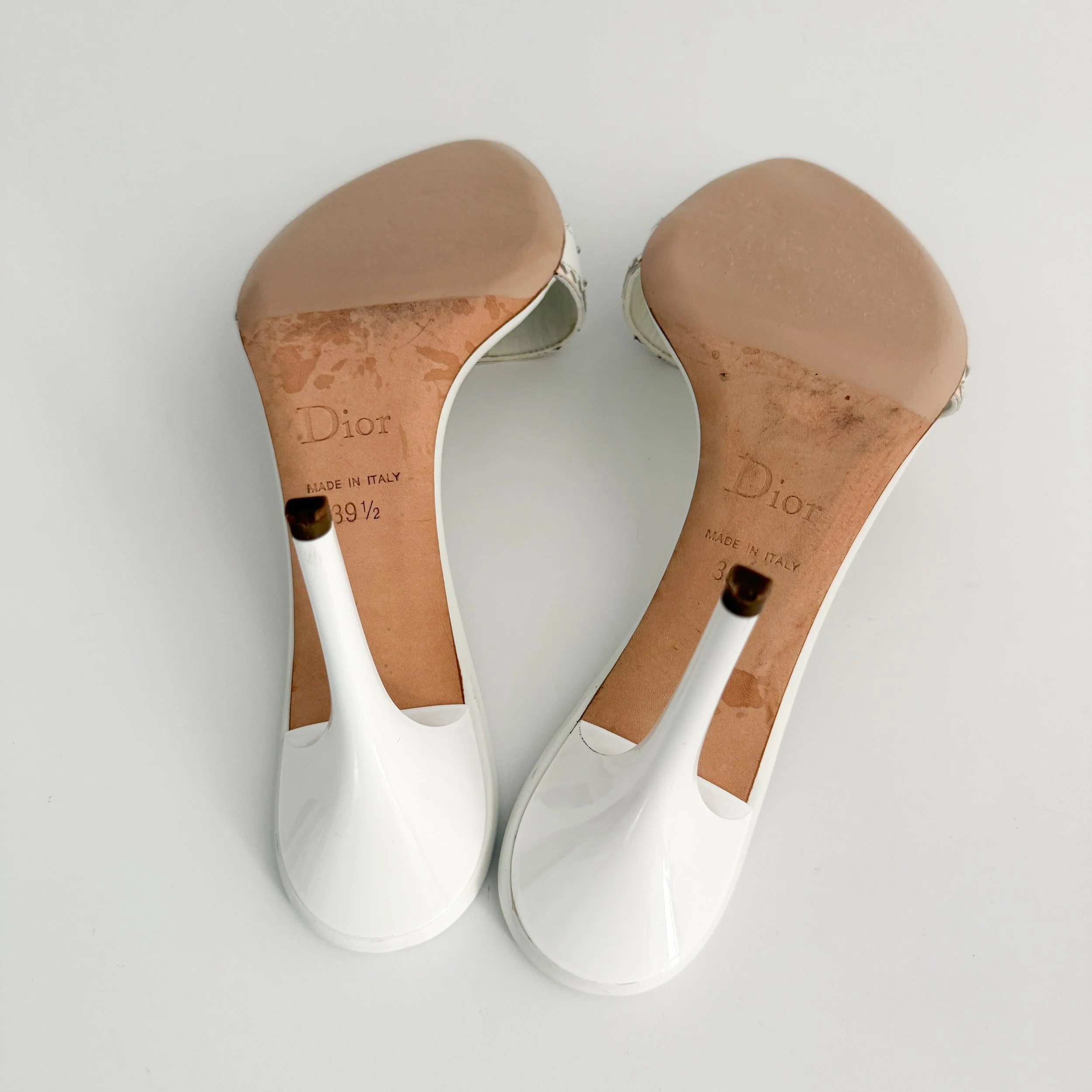 Prada Vintage Iconic Beige Suede Eyelet Heels (US 7 / IT 37